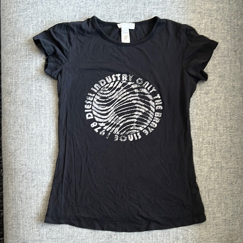 Diesel Black Graphic Women's Top